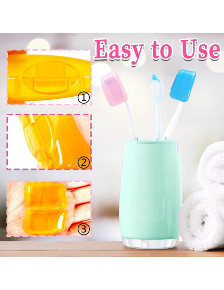 30 Cubiertas de Cabeza de Cepillo de Dientes Blvochnnt - Colorido