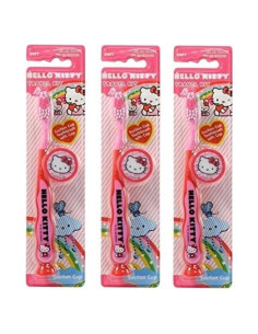 Cepillo de dientes Hello Kitty para niños - Paquete de 3