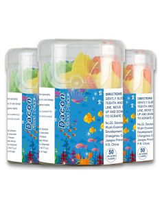 Hilo Dental para Niños Dacon - 50 Unidades en Animales Marinos