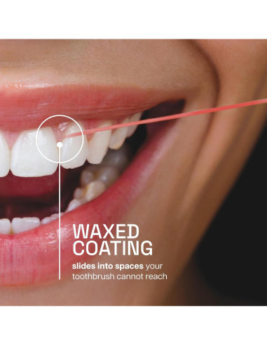 Hilo Dental Cerado REACH Canela 50.29m Paquete de 6