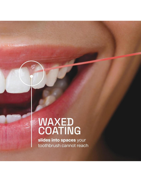 Hilo Dental Cerado REACH Canela 50.29m Paquete de 6