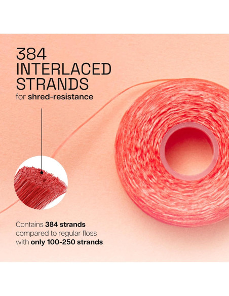 Hilo Dental Cerado REACH Canela 50.29m Paquete de 6