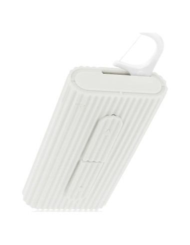 Estuche Portátil de Hilo Dental WLLHYF con 10 Palillos Blanco