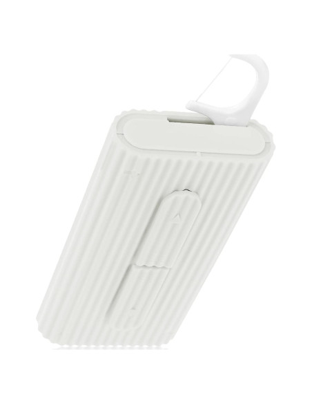 Estuche Portátil de Hilo Dental WLLHYF con 10 Palillos Blanco