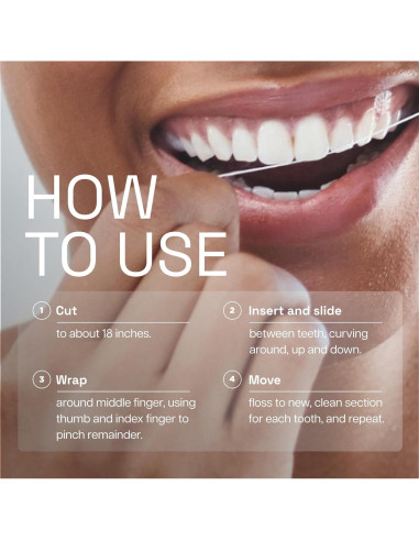 Hilo Dental Cerado REACH Canela 50.29m Paquete de 6