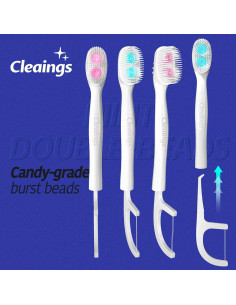 Cepillos de Dientes Desechables Mini Sabor Menta - 20 Pcs 2