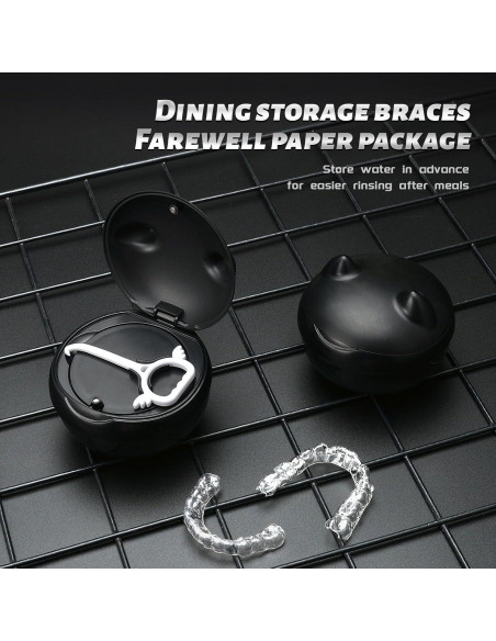 Estuche para Retenedores Gaboolo Gato Negro 6.6x7.6cm Estuche para Retenedores Gaboolo Gato Negro 6.6x7.6cm