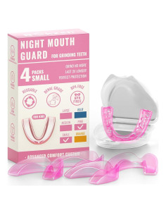 Paquete de 4 Protectores Bucales BOKZEN para Niños Rosa