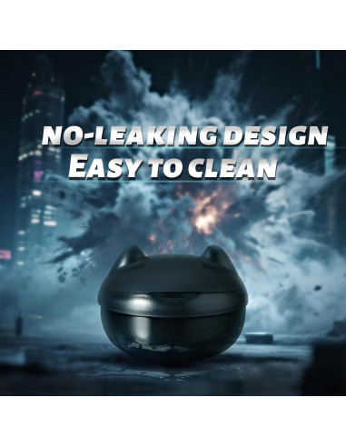 Estuche para Retenedores Gaboolo Gato Negro 6.6x7.6cm