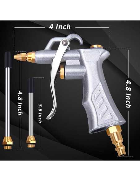 Pistola de Aire JASTIND Industrial con Boquilla Ajustable