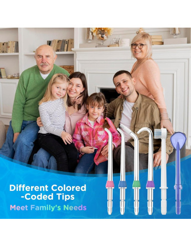 Cabezas de Reemplazo Waterpik Oralphi - Combo 6 Consejos