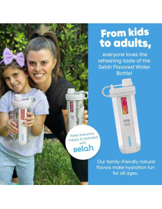 Botella de Agua Saborizada Selah 20oz - Sin Azúcar, Vitamínica 2