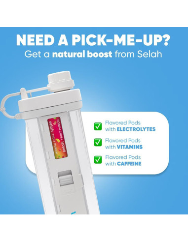 Botella de Agua Saborizada Selah 20oz - Sin Azúcar, Vitamínica