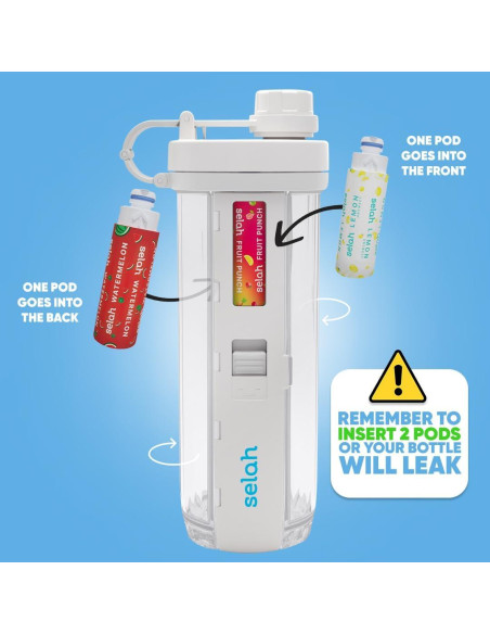 Botella de Agua Saborizada Selah 20oz - Sin Azúcar, Vitamínica