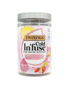 Infusor de Agua Twinings Cold In'Fuse - Limonada de Rosa 12 Unidades