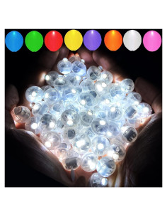 Luces de Globo Aogist 100pcs LED Blancas Impermeables