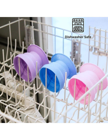 Taza de Baño TubbyCup Azul Plegable y Segura para Bebés