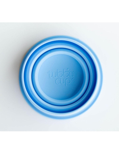 Taza de Baño TubbyCup Azul Plegable y Segura para Bebés