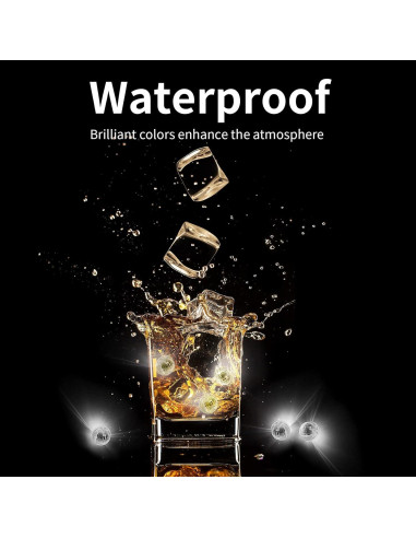 Luces de Globo Aogist 100pcs LED Blancas Impermeables