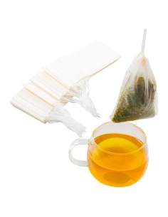 Bolsas de Filtro de Té Desechables Tinkee 100 Piezas 8x10 cm