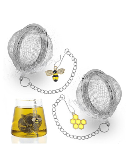 Set de 2 Coladores de Té de Acero Inoxidable LLOUSSAK