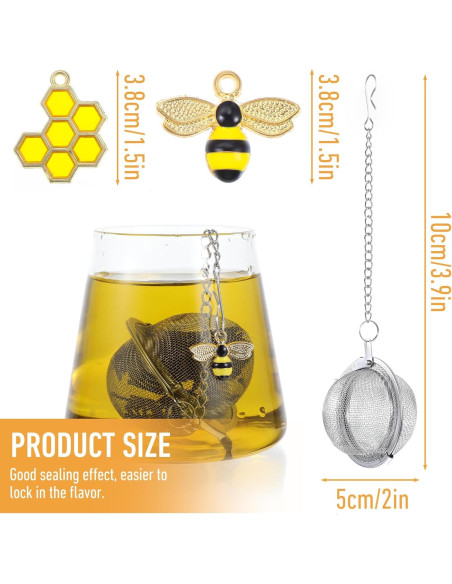 Set de 2 Coladores de Té de Acero Inoxidable LLOUSSAK