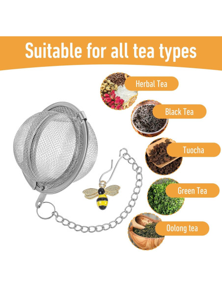 Set de 2 Coladores de Té de Acero Inoxidable LLOUSSAK