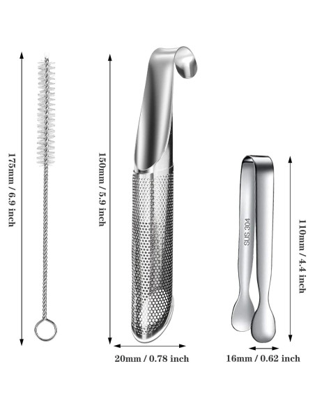 Infusor de Té Acero Inoxidable 304 APOIMNA - Juego de 2