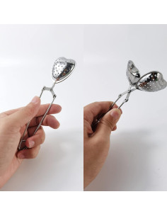 Infusores de Té de Acero Inoxidable ROYHOO - 10 Piezas Corazón 2