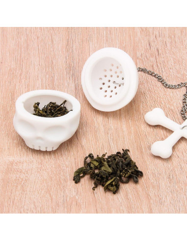 Infusor de Té Coolrunner Calavera Silicona 2 Pcs 4.6cm