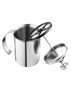 Espumador de Leche Manual Bellemain Acero Inoxidable 414 ml