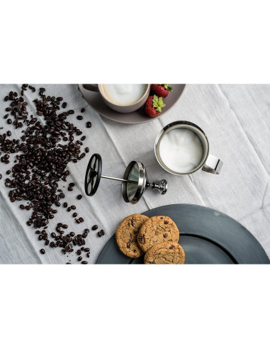 Espumador de Leche Manual Bellemain Acero Inoxidable 414 ml