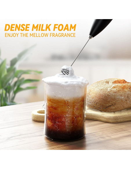 Batidor de Leche Eléctrico Henna con Soporte - Acero Inoxidable