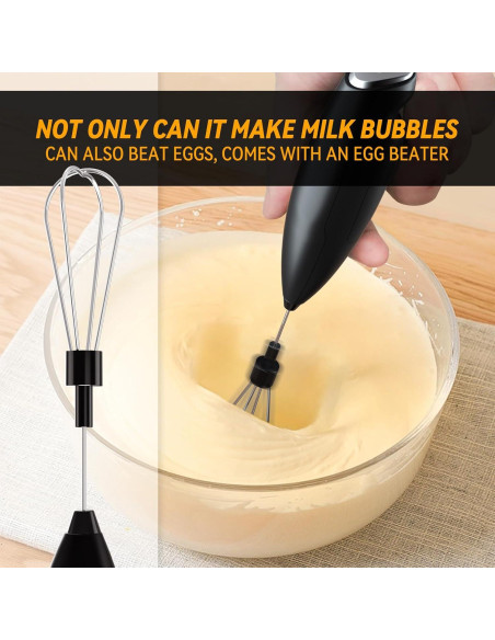 Batidor de Leche Eléctrico Henna con Soporte - Acero Inoxidable