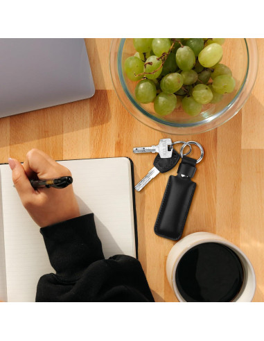 Funda USB CaSZLUTION de Cuero Microfibra Negra