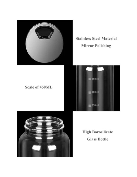 Saleros y Pimenteros Verdental 450 ml Vidrio Ajustables