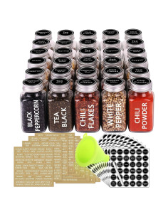 Tarros de Especias de Vidrio SWOMMOLY 30 Piezas 170 g Herméticos