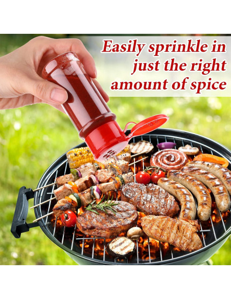 50 Tarros de Especias Plástico Rtteri 100ml con Tapa Shaker