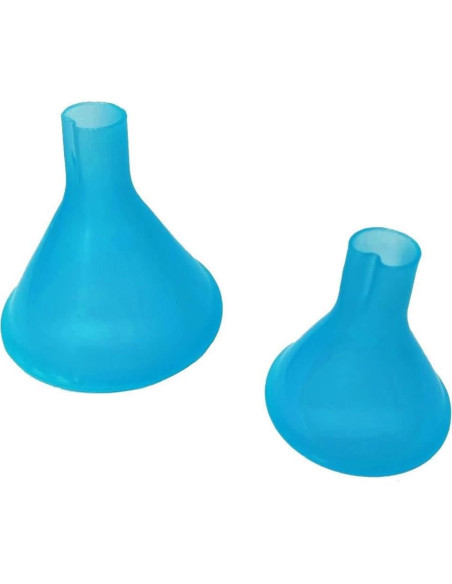 2 Embudos Universales IQ Labs - Ajuste para Botellas Plásticas