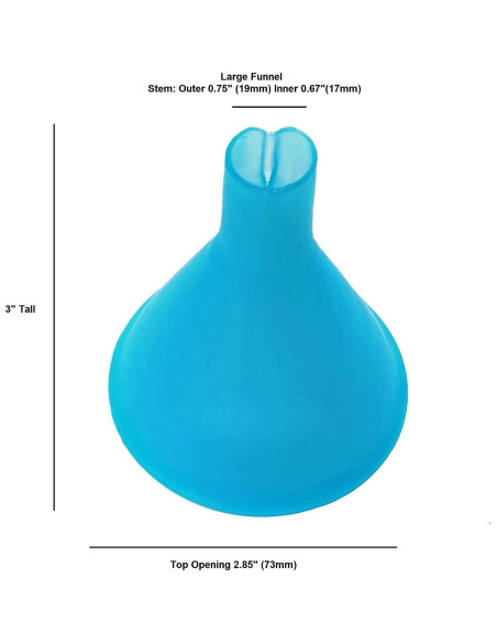 2 Embudos Universales IQ Labs - Ajuste para Botellas Plásticas