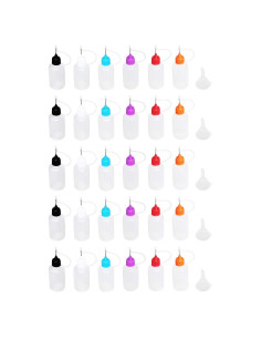 30 Botellas de Aplicador de Precisión LJY 30ml con Puntas y Embudos