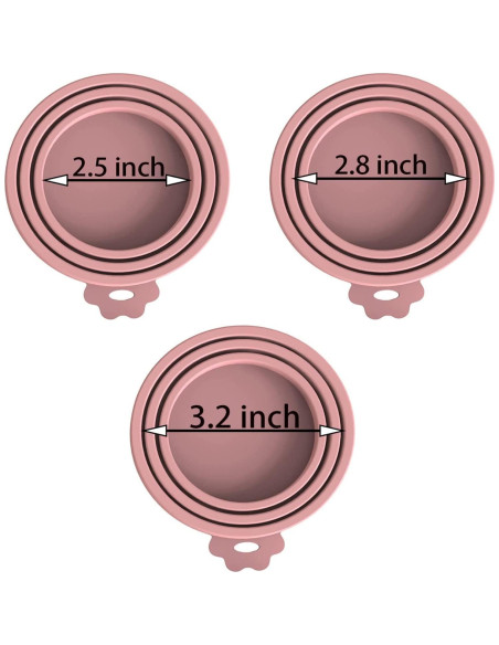 Paquete de 8 tapas de silicona herméticas WANBAO para latas