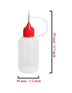 30 Botellas de Aplicador de Precisión LJY 30ml con Puntas y Embudos 2
