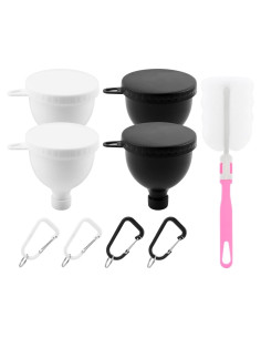 Juego de 4 embudos para polvo de proteína PUXING 150ml