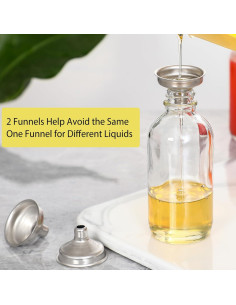 Paquete de 6 Botellas de Vidrio 120ml AOZITA con Tapas 2