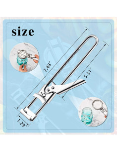 Abrebotellas Ajustable Patelai 2 Piezas Acero Inoxidable 2