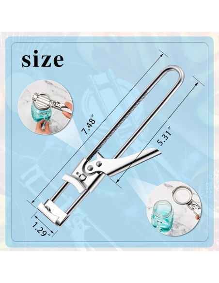 Abrebotellas Ajustable Patelai 2 Piezas Acero Inoxidable