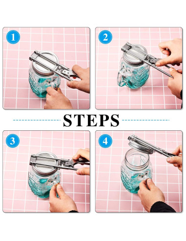 Abrebotellas Ajustable Patelai 2 Piezas Acero Inoxidable