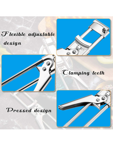 Abrebotellas Ajustable Patelai 2 Piezas Acero Inoxidable