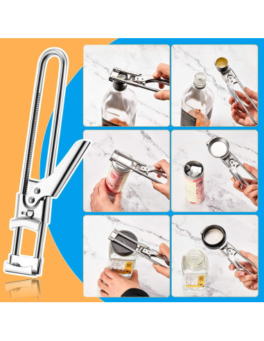 Abrebotellas Ajustable Patelai 2 Piezas Acero Inoxidable